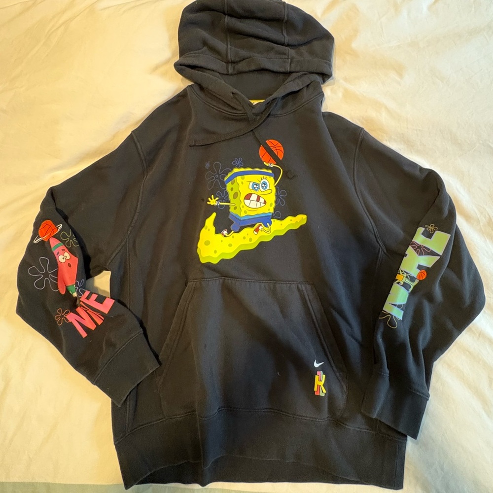 Nike Kyrie x Spongebob + Patrick Star Dri-Fit Hoodie: Black |  Medium | Like New